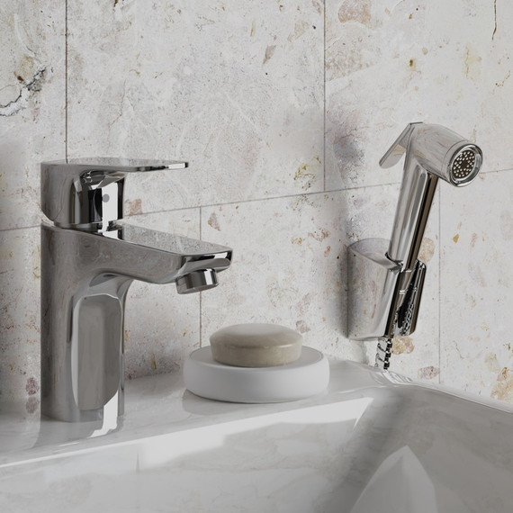 Смеситель для раковины с гигиеническим душем Paini Viva Style P4CR205/574 фото 2