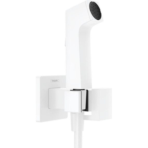 Набор для гигиенического душа Hansgrohe Bidette E 1 jet 29233700, белый матовый (без скрытой части) фото 