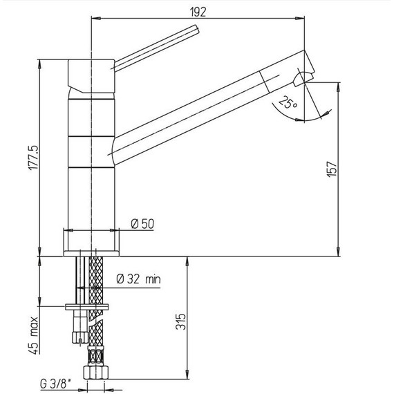 Смеситель для кухни Paini Cox 78CR573KM фото 3