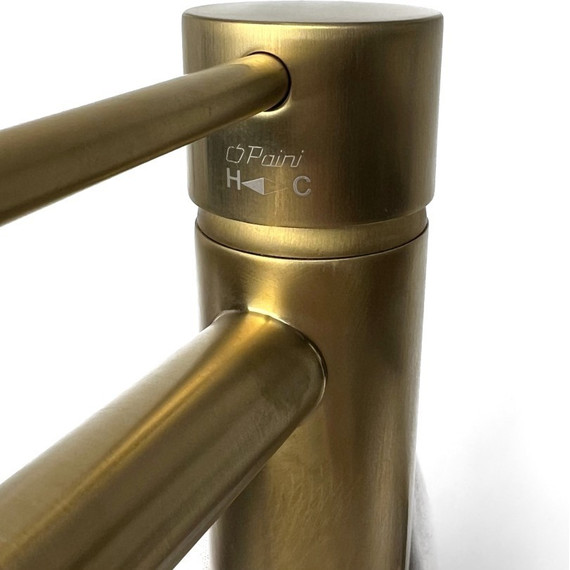 Смеситель для раковины высокий Paini Cox 78PJ205OLL, золото матовое фото 3