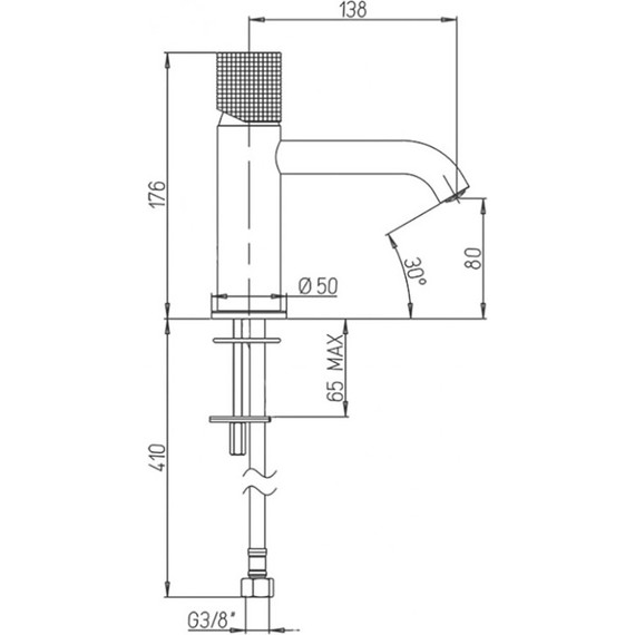 Смеситель для раковины Paini Cox Grip 7GPJ205O, золото матовое фото 8