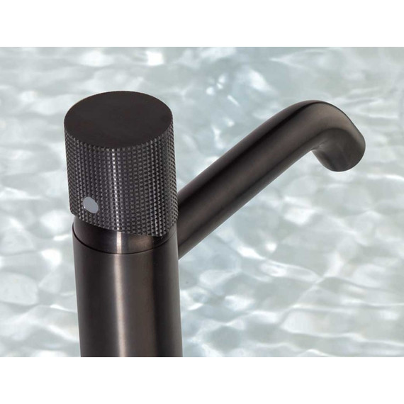 Смеситель для раковины высокий Paini Cox Grip 7GPZ205OLL, черный матовый фото 3