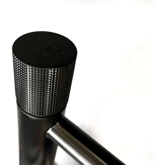 Смеситель для раковины высокий Paini Cox Grip 7GPZ205OLL, черный матовый фото 4