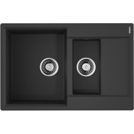 Кухонная мойка Omoikiri Daisen 78-2T BL 4993535, чёрный, Цвет производителя: чёрный фото 