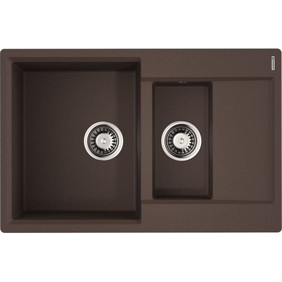 Кухонная мойка Omoikiri Daisen 78-2T DC 4993534, тёмный шоколад, Цвет производителя: тёмный шоколад фото 