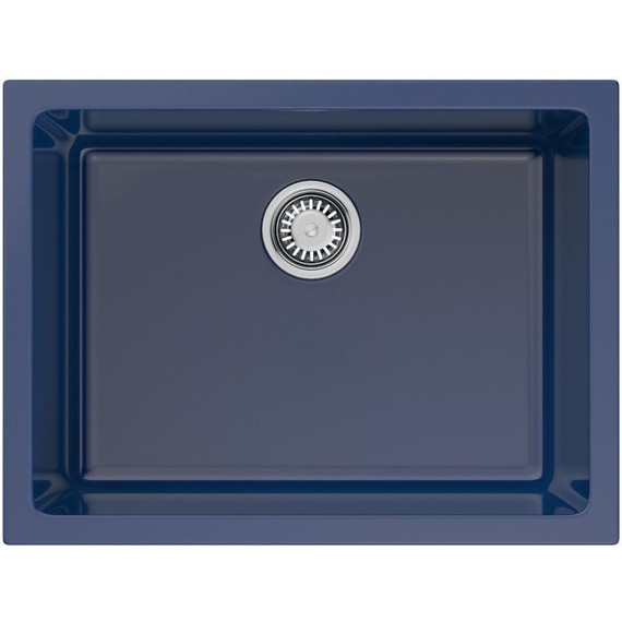 Кухонная мойка Omoikiri Okinoshima 61-U/I IB-Glossy 4911261, indigo blue глянцевый, Цвет производителя: indigo blue глянцевый фото 