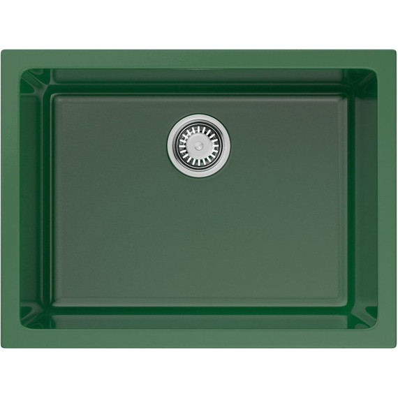 Кухонная мойка Omoikiri Okinoshima 61-U/I RG-Glossy 4911263, royal green глянцевый, Цвет производителя: royal green глянцевый фото 