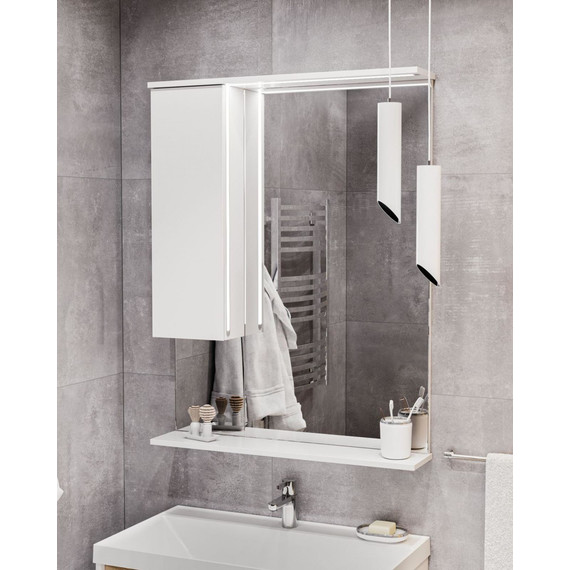Зеркало-шкаф Mirsant Soho LED 80 см L - 4 Зеркало-шкаф Mirsant Soho LED 80 см L фото 4