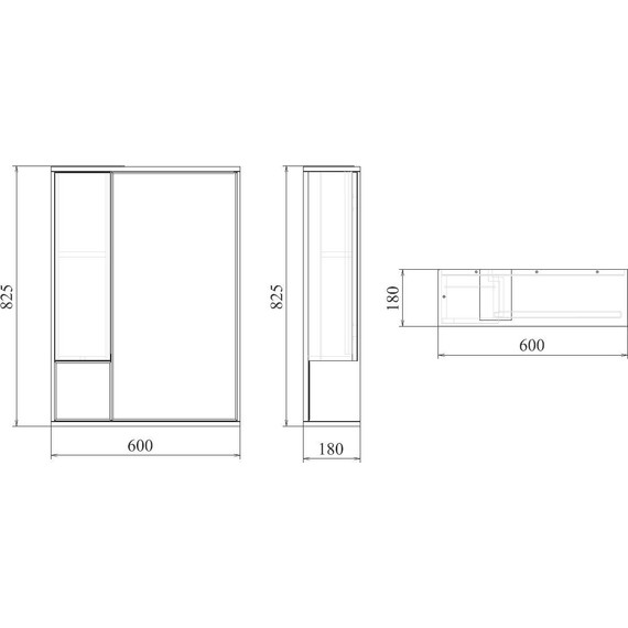 Зеркало-шкаф Mirsant Soho LED 60 см L - 8 Зеркало-шкаф Mirsant Soho LED 60 см L фото 8