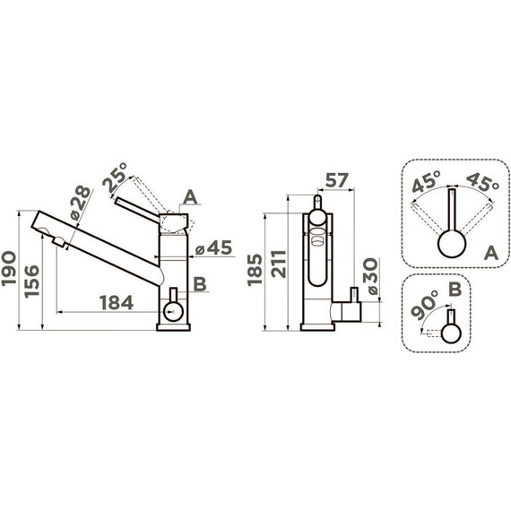 Смеситель для кухни Omoikiri Tonami GB 4994360, графит фото 2