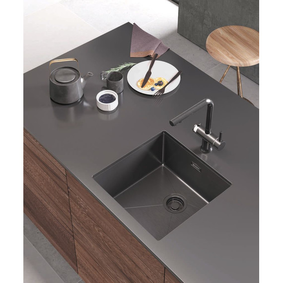 Кухонная мойка Taki 44-U/IF GB 1,2 мм 4997017, графит фото 2