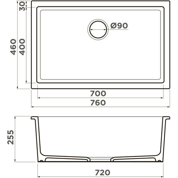 Кухонная мойка Omoikiri Okinoshima 76-U/I WH 4997145, белый, Цвет производителя: белый - 2 Кухонная мойка Omoikiri Okinoshima 76-U/I WH 4997145, белый, Цвет производителя: белый фото 2