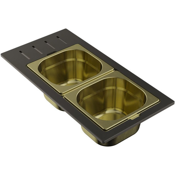 Контейнер для кухонной мойки Omoikiri DC-02-2 LG 4999077, светлое золото фото 