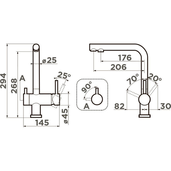 Смеситель для кухни Omoikiri Nagano TO 4994434, toscana матовый фото 2