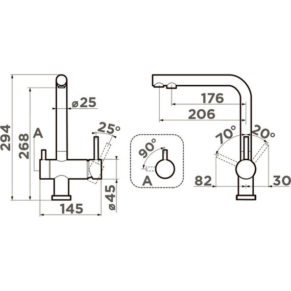 Смеситель для кухни Omoikiri Nagano IB 4994433, indigo blue матовый фото 2