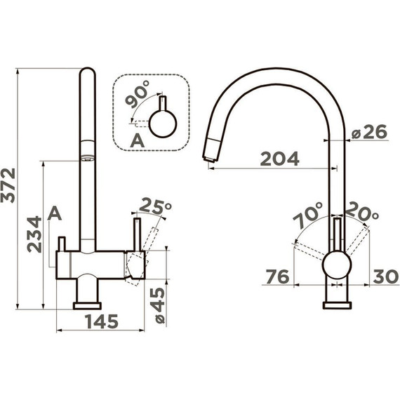 Смеситель для кухни Omoikiri Yamada WH-P 4974227, белый фото 2