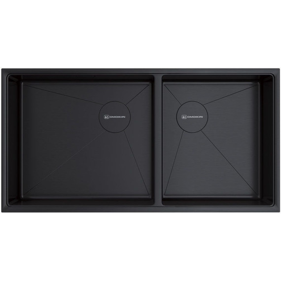 Кухонная мойка Taki 85-2-LB-U/IF Side GB 1,2 мм 4997039, графит, Цвет производителя: графит фото 