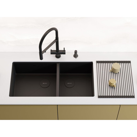 Кухонная мойка Taki 85-2-LB-U/IF Side GB 1,2 мм 4997039, графит, Цвет производителя: графит фото 2