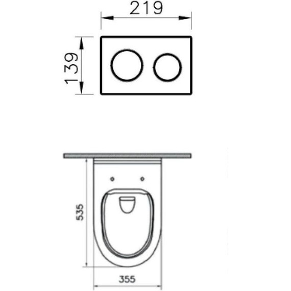 Инсталляция с подвесным безободковым унитазом Vitra S40 L-Box 9005B003-7211 фото 6
