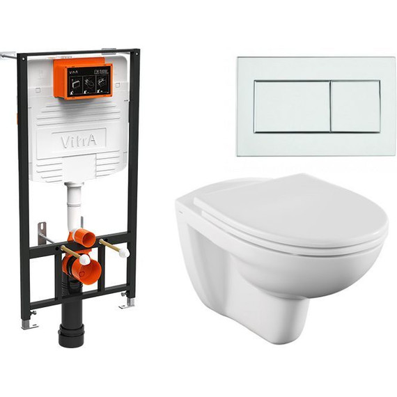 Инсталляция с подвесным унитазом Vitra Normus L-Box 9773B003-7206 фото 