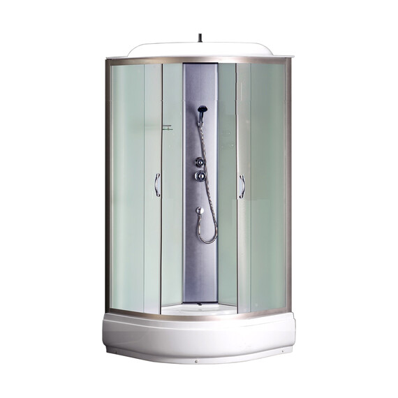 Душевая кабина Loranto 100 см CS-6610-25 F, хром/матовое фото 