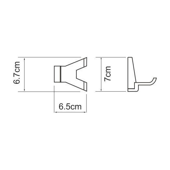 Двойной крючок WasserKraft Abens K-3223D, цвет чёрный - 4 Двойной крючок WasserKraft Abens K-3223D, цвет чёрный фото 4