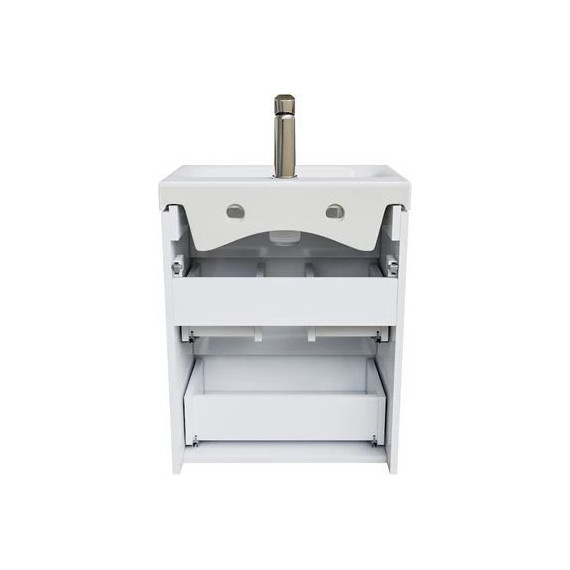 Тумба подвесная с раковиной Iddis Zodiac 50 см ZOD5CB0i95K, белый матовый - 3 Тумба подвесная с раковиной Iddis Zodiac 50 см ZOD5CB0i95K, белый матовый фото 3