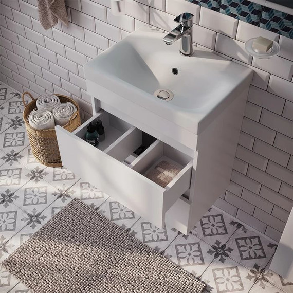 Тумба подвесная с раковиной Iddis Zodiac 50 см ZOD5CB0i95K, белый матовый - 5 Тумба подвесная с раковиной Iddis Zodiac 50 см ZOD5CB0i95K, белый матовый фото 5