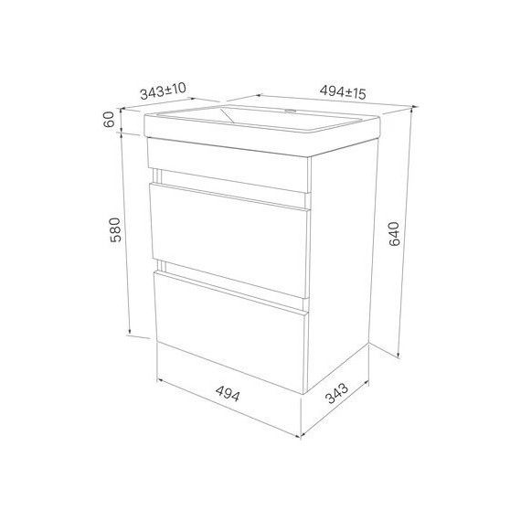 Тумба подвесная с раковиной Iddis Zodiac 50 см ZOD5CB0i95K, белый матовый - 7 Тумба подвесная с раковиной Iddis Zodiac 50 см ZOD5CB0i95K, белый матовый фото 7