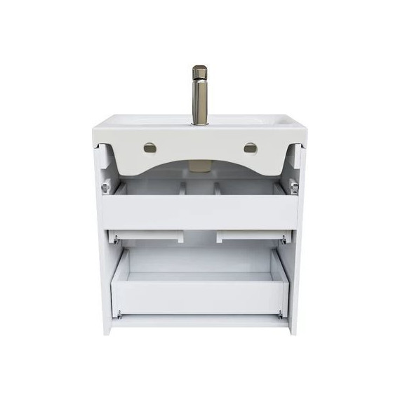 Тумба подвесная с раковиной Iddis Zodiac 60 см ZOD6CB0i95K, белый матовый - 3 Тумба подвесная с раковиной Iddis Zodiac 60 см ZOD6CB0i95K, белый матовый фото 3