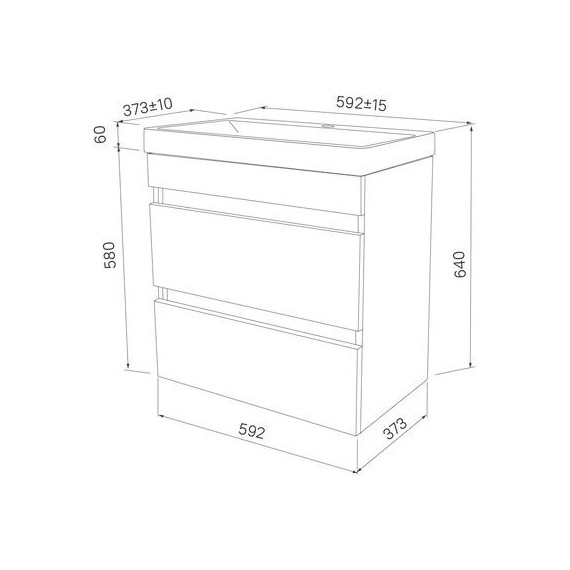 Тумба подвесная с раковиной Iddis Zodiac 60 см ZOD6CB0i95K, белый матовый - 7 Тумба подвесная с раковиной Iddis Zodiac 60 см ZOD6CB0i95K, белый матовый фото 7