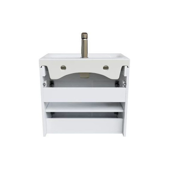Тумба подвесная с раковиной Iddis Zodiac 60 см ZOD6CD0i95K, белый матовый - 3 Тумба подвесная с раковиной Iddis Zodiac 60 см ZOD6CD0i95K, белый матовый фото 3