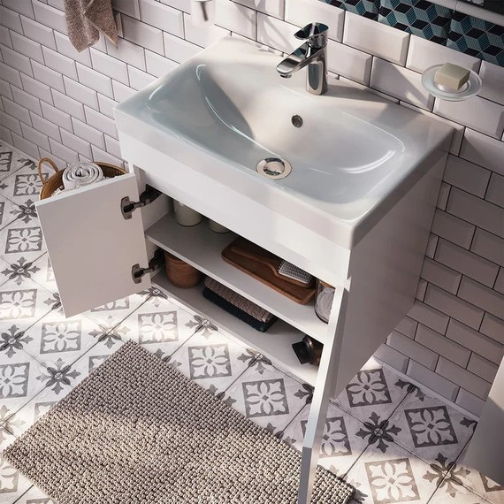 Тумба подвесная с раковиной Iddis Zodiac 60 см ZOD6CD0i95K, белый матовый - 5 Тумба подвесная с раковиной Iddis Zodiac 60 см ZOD6CD0i95K, белый матовый фото 5