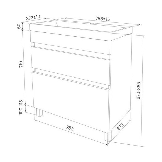 Тумба напольная с раковиной Iddis Zodiac 80 см ZOD8CBFi95K, белый матовый - 7 Тумба напольная с раковиной Iddis Zodiac 80 см ZOD8CBFi95K, белый матовый фото 7