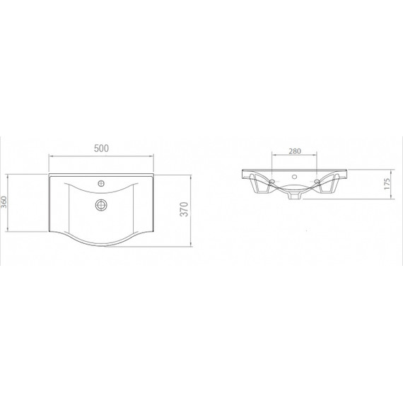Тумба напольная с раковиной Стиль Коралл 50 см (раковина Basic) фото 5