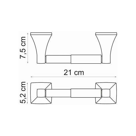 Держатель для туалетной бумаги WasserKraft Wern K-2522 фото 3