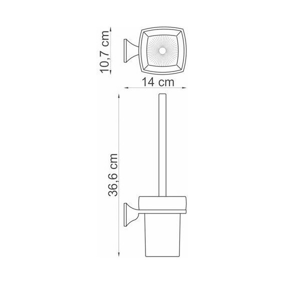 Ёршик для унитаза WasserKraft Wern K-2527 - 3 Ёршик для унитаза WasserKraft Wern K-2527 фото 3