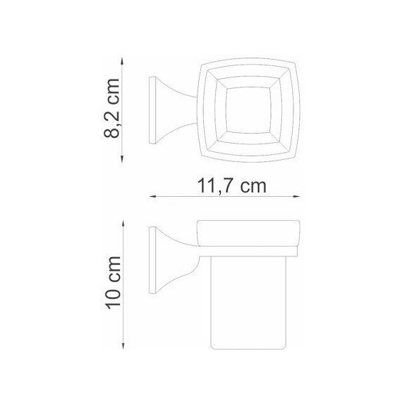 Стакан для зубных щеток WasserKraft Wern K-2528 фото 3