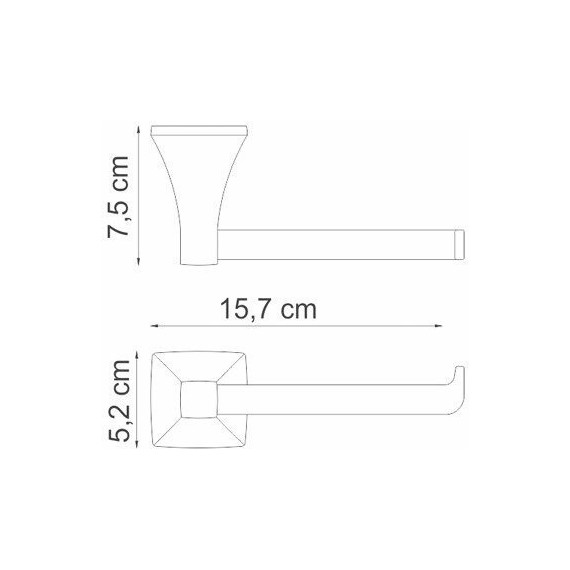 Держатель для туалетной бумаги WasserKraft Wern K-2596 фото 3