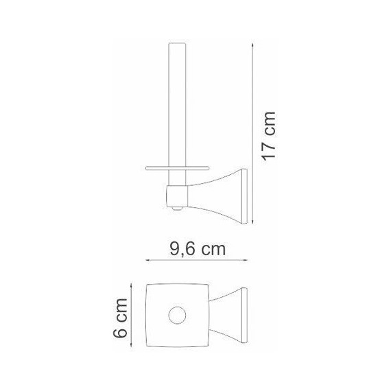 Держатель для туалетной бумаги WasserKraft Wern K-2597 фото 3