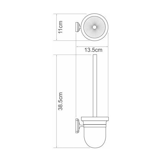 Ёршик для унитаза WasserKraft Oder K-3027 - 3 Ёршик для унитаза WasserKraft Oder K-3027 фото 3