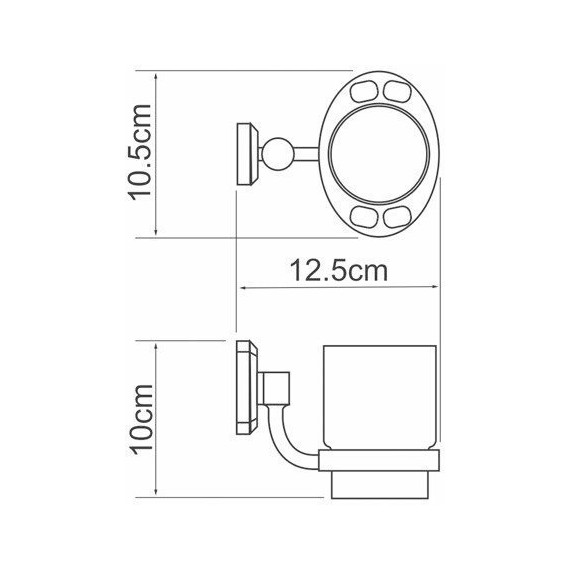 Стакан для зубных щеток WasserKraft Oder K-3028 - 3 Стакан для зубных щеток WasserKraft Oder K-3028 фото 3