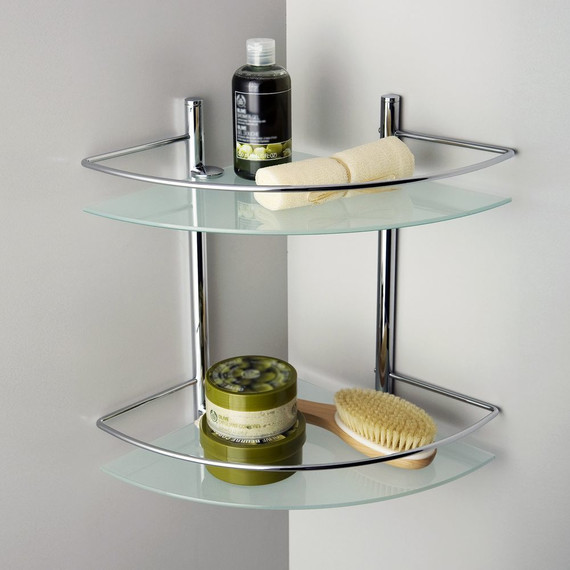 Стеклянная полка угловая WasserKraft K-3122 фото 3