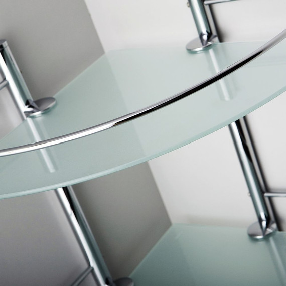 Стеклянная полка угловая WasserKraft K-3122 фото 4