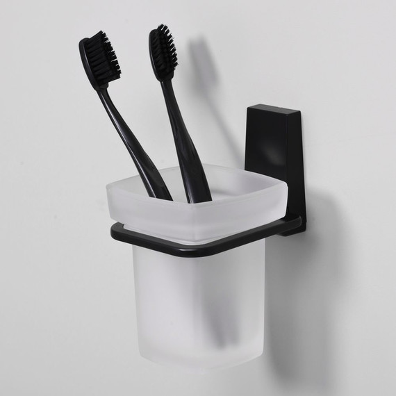 Стакан для зубных щеток WasserKraft Abens K-3228, цвет чёрный - 2 Стакан для зубных щеток WasserKraft Abens K-3228, цвет чёрный фото 2