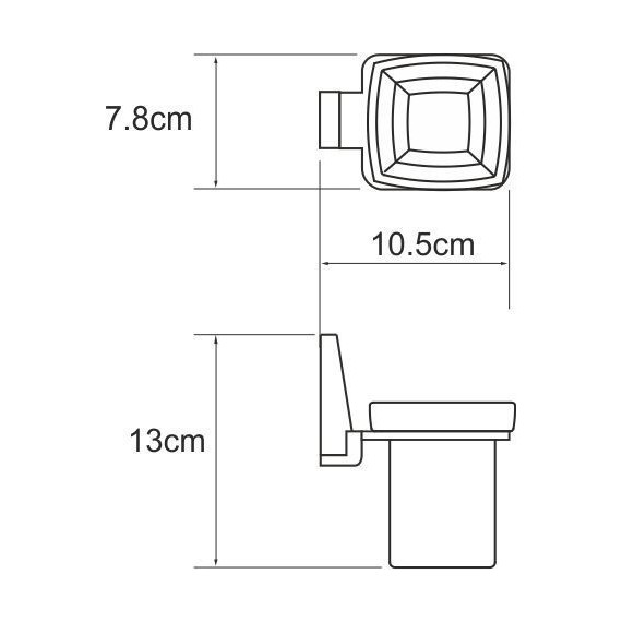 Стакан для зубных щеток WasserKraft Abens K-3228, цвет чёрный - 4 Стакан для зубных щеток WasserKraft Abens K-3228, цвет чёрный фото 4