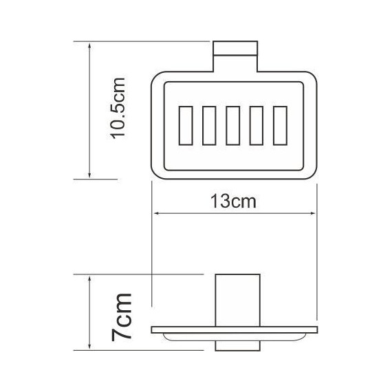 Мыльница WasserKraft Abens K-3269, цвет чёрный - 3 Мыльница WasserKraft Abens K-3269, цвет чёрный фото 3