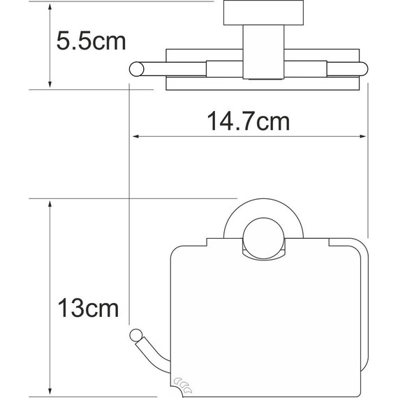 Держатель для туалетной бумаги WasserKraft Isen K-4025 фото 3