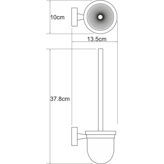 Ёршик для унитаза WasserKraft Isen K-4027 - 3 Ёршик для унитаза WasserKraft Isen K-4027 фото 3