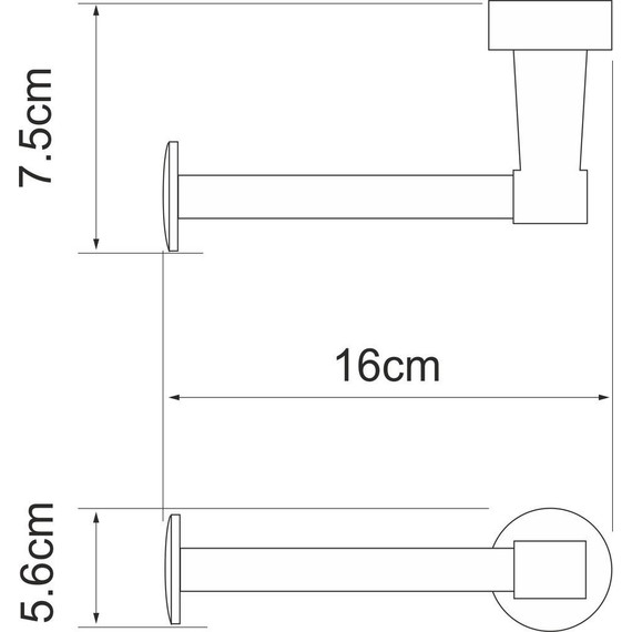 Держатель для туалетной бумаги WasserKraft Isen K-4096 фото 3